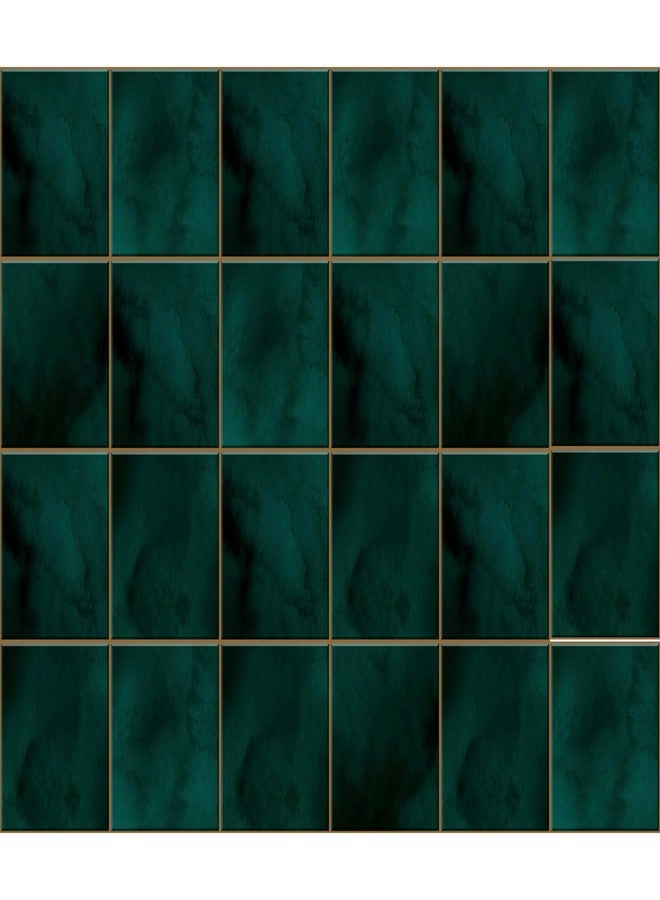 WallDesign Vinyl Bottle Green Tile Self Adhesive Sticker - 38.4 X 19.2 Inch Durable Surface Decoration Film For Kitchen, Cabinet, Table, Furniture, Wall, Bathroom, Door, Refurbishment - Image 1